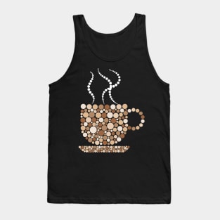 Aesthetic Coffee Cup Silhouette Tank Top